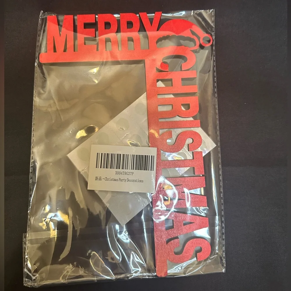 🎄🎁 Red Merry Christmas Door Frame Decoration - Picture 4 of 5